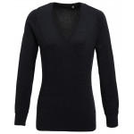 Women's v-neck knitted sweater Knitwear