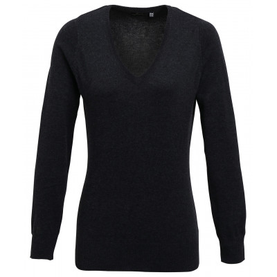 Women's v-neck knitted sweater Knitwear