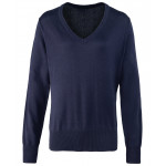 Women's v-neck knitted sweater Knitwear