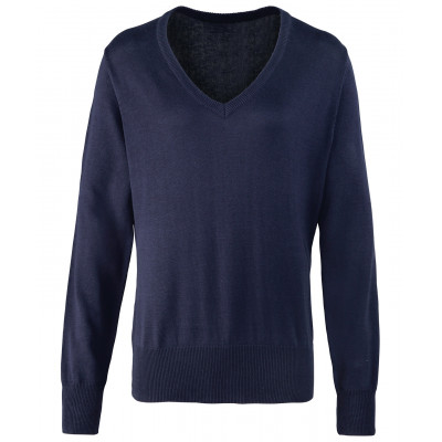 Women's v-neck knitted sweater Knitwear