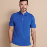 Henbury Classic cotton piqué polo with stand-up collar Short Sleeve Polos