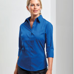 Premier Women's ¾ Sleeve Poplin Blouse Shirts & Blouses