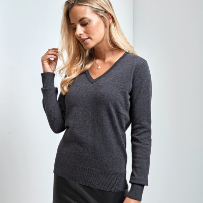 Women's v-neck knitted sweater Knitwear