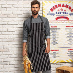 Striped bib apron Aprons