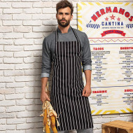 Striped bib apron