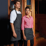 Jeans stitch denim waist apron Aprons