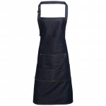 Jeans stitch bib apron Aprons