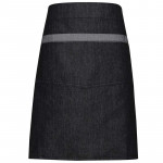 Domain contrast denim waist apron Aprons