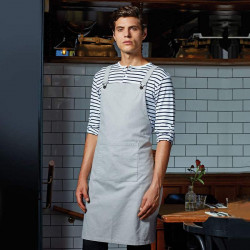 Cross back 'barista' bib apron