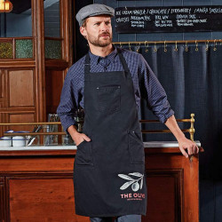 Chino cotton bib apron