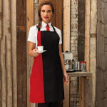 Contrast bib apron Aprons