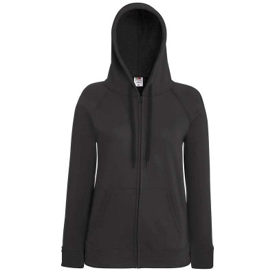 Women's lightweight hooded sweatshirt jacket  Zipped