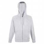 Lightweight hooded sweatshirt jacket Zipped