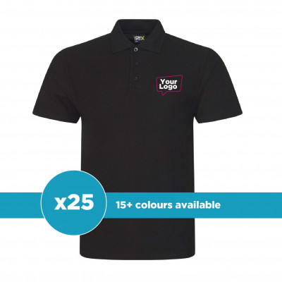 25 polo shirt pack Bulk Polo shirts