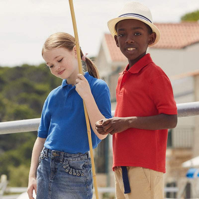 Fruit of the Loom Kids 65/35 piqué polo Short Sleeve Polos