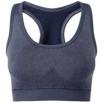 Women's TriDri® seamless '3D fit' multi-sport denim look bra Sports & Fitness