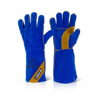 CAT2 Blue Gold Welder Gauntlet (10 pack)