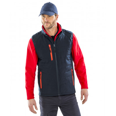 Compass padded softshell gilet 